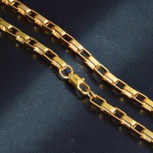 18K STAMPED 20" ITALIAN BOX CHAIN